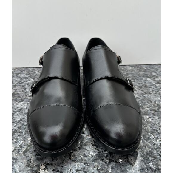 Thursday Men\'s Saint Double Monk Strap Shoe In Black Leather -Size 11.5 main image 7